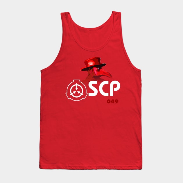 SCP 049 "the plague doctor" (Red) Tank Top by War1ntoMe